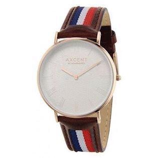 Career rosa forgyldt rustfri stål Quartz Unisex ur fra Axcent of Scandinavia, IX5700R-11